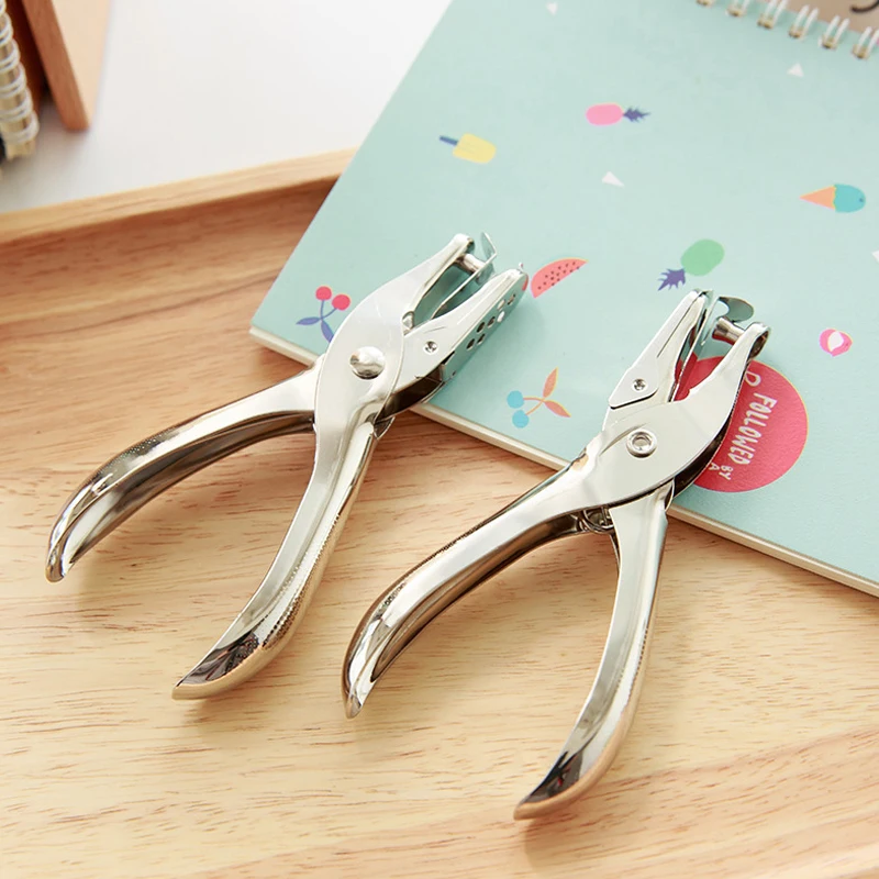 Dziurkacz 3/6mm Przenośny dziurkacz z pojedynczym otworem Materiał papierowy Scrapbooking Ręczne rzemiosło metalowe Materiały biurowe do oprawy