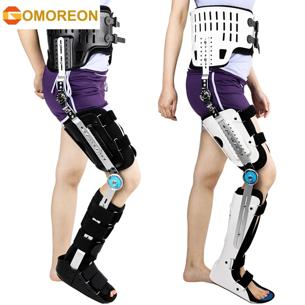 

Hip Knee Ankle Foot Orthosis Fixed Brace Orthopedic Instrument Support for Hip Thigh Femoral Fracture Lower Limb Paralysis Leg