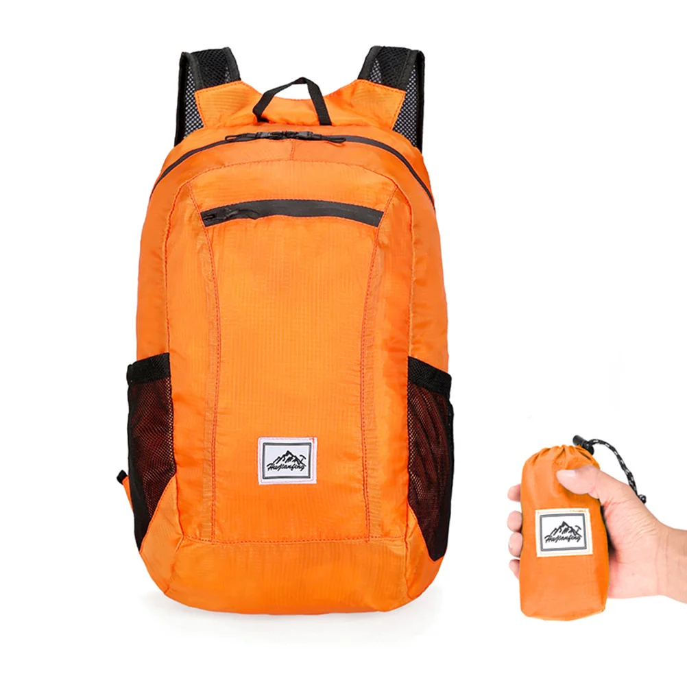 

Outdoor Sports Waterproof Foldable Backpack Large Capacity Lightweight for Hiking Camping Traveling Black Outdoor Backpack