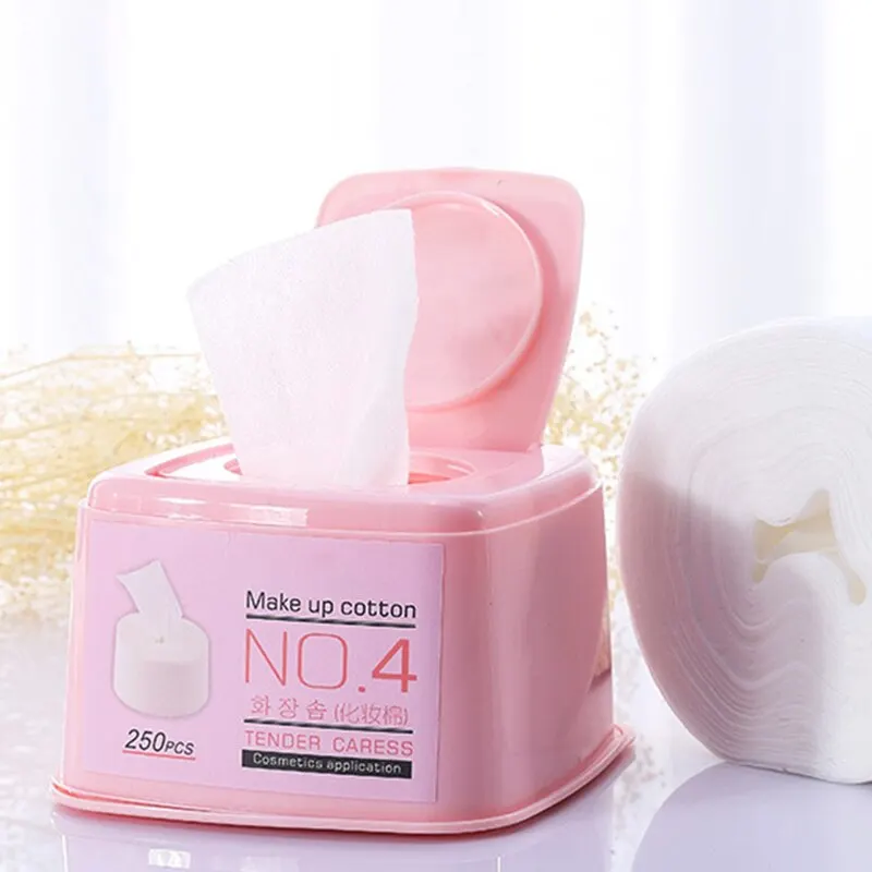 Trang Điểm Cotton Vẽ Loại 250 Rút Siêu Tiện Lợi Không Pilling Không Bám Cặn Bẩn