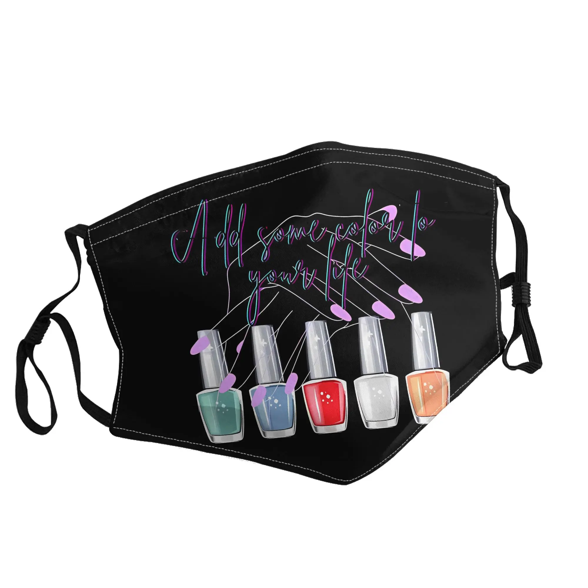 

Nail Manicure Manicurist Nail Polish Mask Unisex Outdoor Fashion Printed