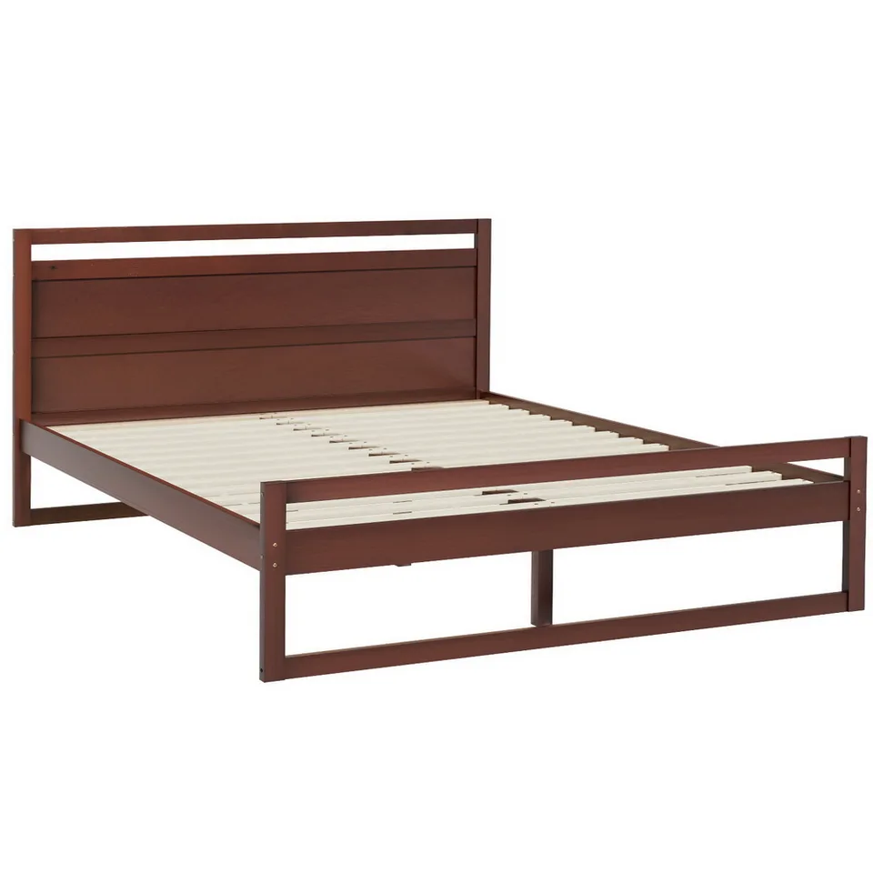 Witton Double Size Wooden Bed Frame in Walnut