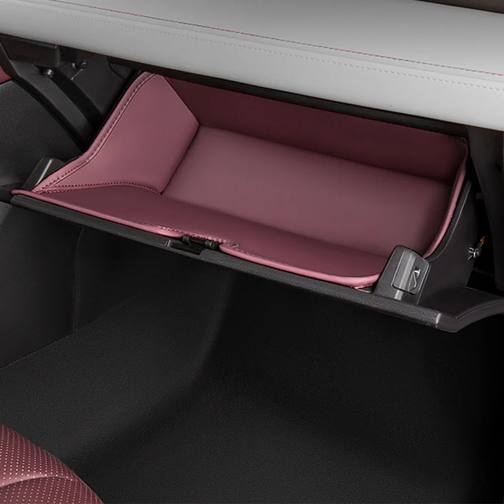 

Front Passenger Glove Box Storage Pocket For Geely Monjaro KX11 Manjaro Leather Protective Pad Interior Modification Supplies