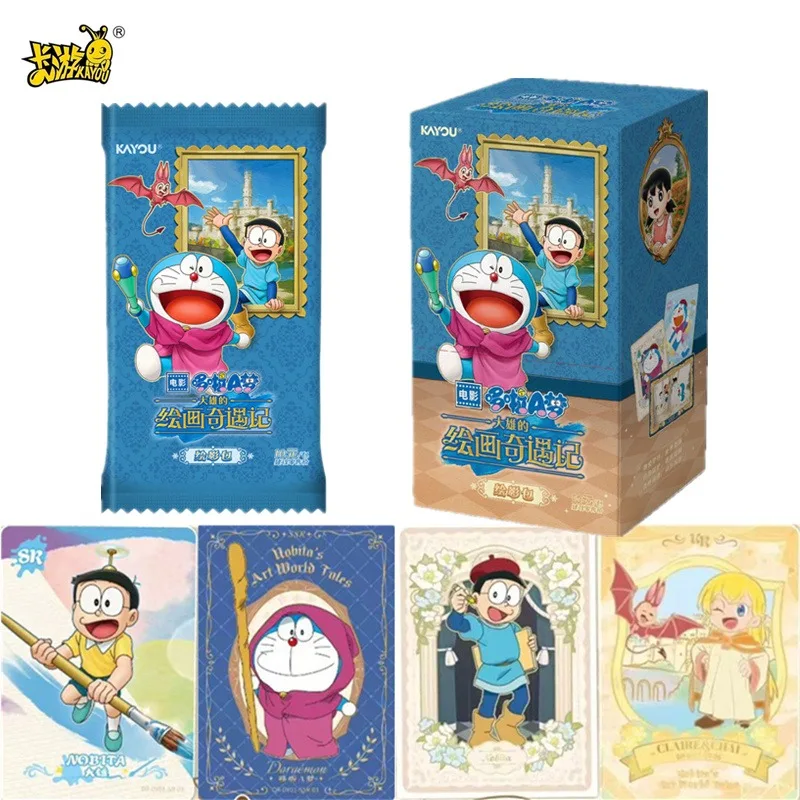 

Карты KAYOU Doraemon, мировая история Благотиты, сумка для рисования приключений, детские игрушки, Рождественский подарок, коллекционные карты, подарки, игрушки