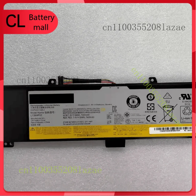 Original L13M4P02 Battery For Lenovo Y50-70 Y70-70 Y70  L13M4P02 L13N4P01 NEW view 2