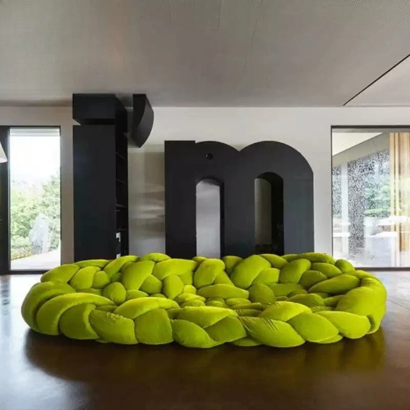 

Italian designer python sofa special-shaped personality creative villa winding weaving lazy sofa