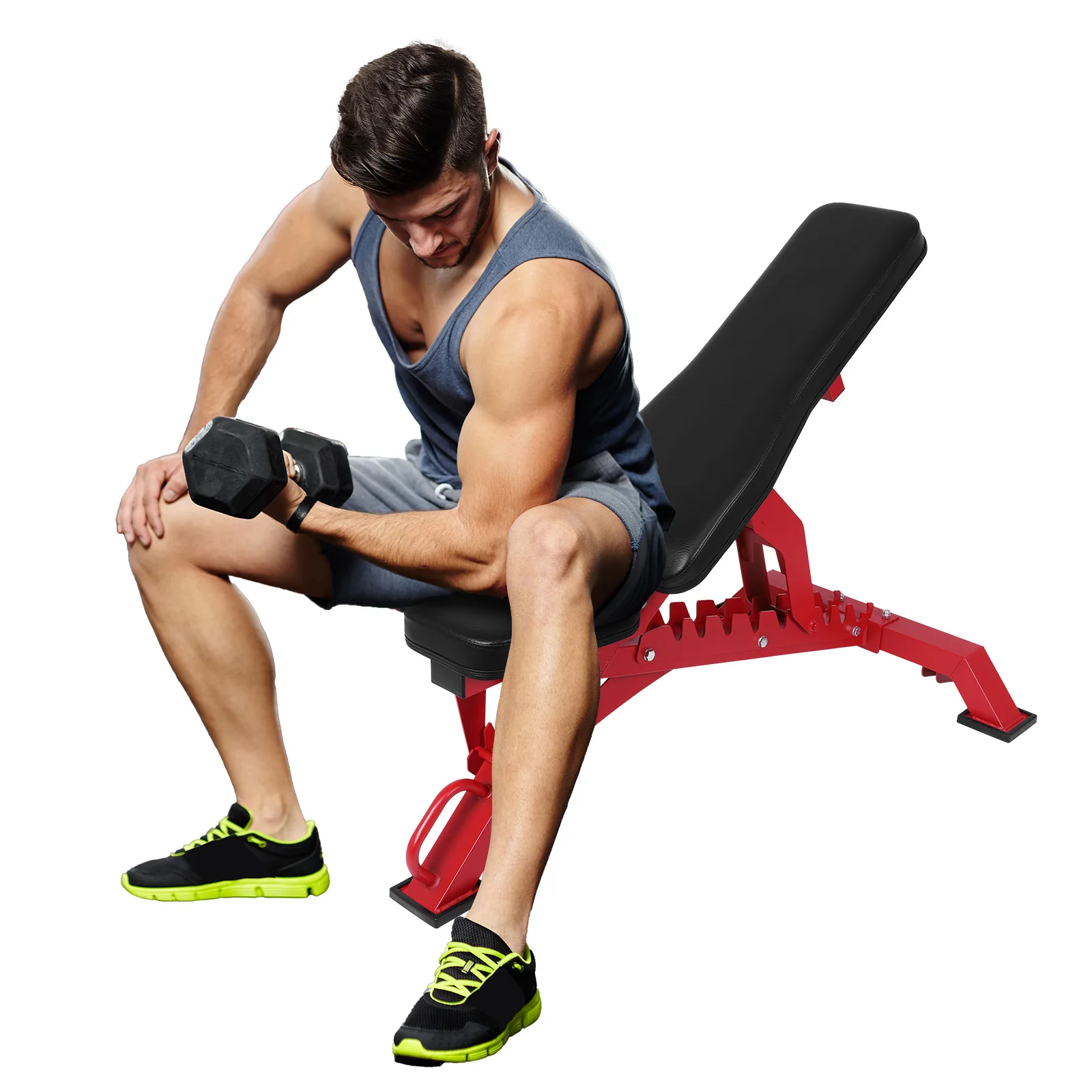 Banco de entrenamiento de fuerza Banco de ejercicios ajustable Banco de prensa para prensa de banco y entrenamientos de cuerpo completo