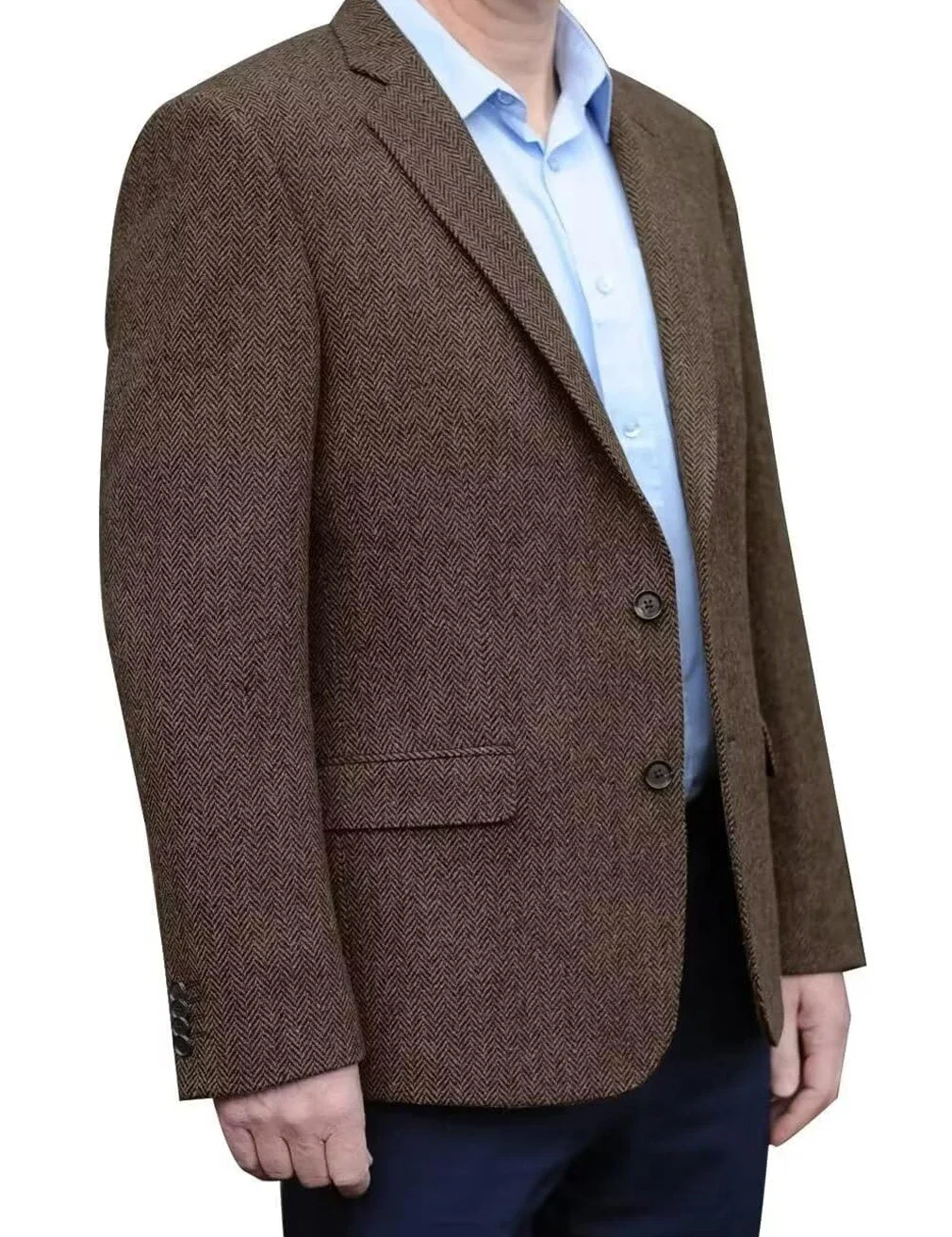 Only Jacket 1PCS Men's Suit Single Blazer Herringbone Lightweight Slim Fit Formal Business Outfits Casual Party Prom Wedding