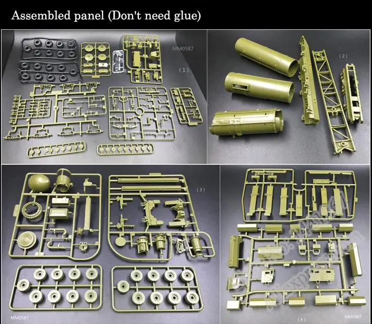 ロシア白ポプラインターRT-2PMミサイル発射車両1:72 4Dプラスチックカラーアセンブリ軍用モデルのおもちゃ