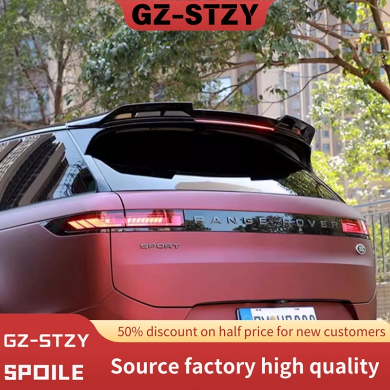 

2023 To Up For Land Rover Range Rover Sport L461 Car Rear Mid Spoiler Trunk Wing Lip By ABS Glossy Black Body Kit