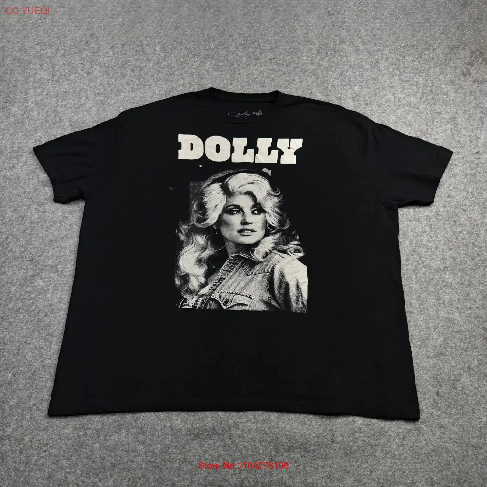 Black Baggy 2XL Dolly Parton Country Music Singer Song writer T Shirt vintage Washed Top For Everyday Wear Casual Soft Unisex