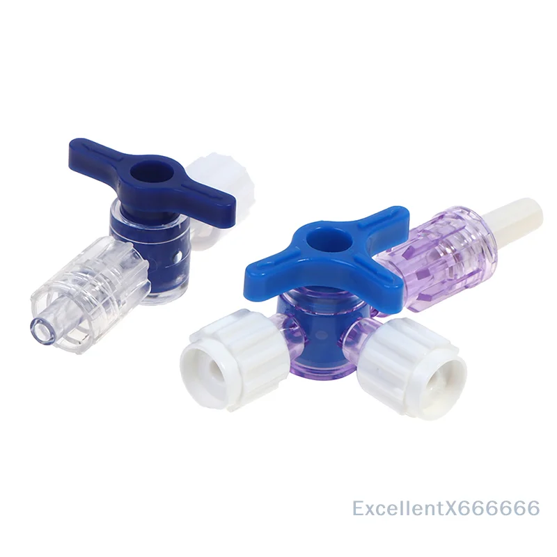Plastic Two-Way Three-Way Stopcock Luer Lock Adapter for Clinical Hospital Use