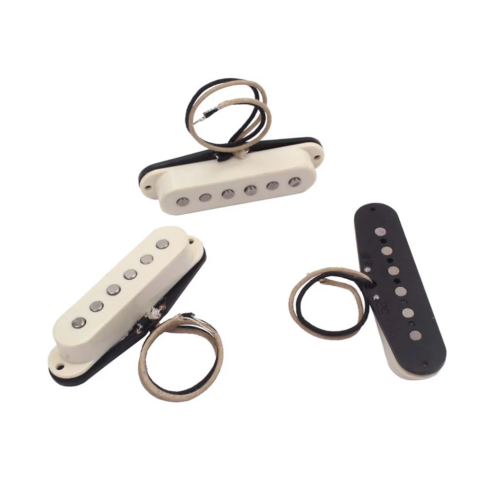

Pickup Set Guitar Electric Pickups Parts Neck and Bridge Pickupsingle Coil Covers Middle