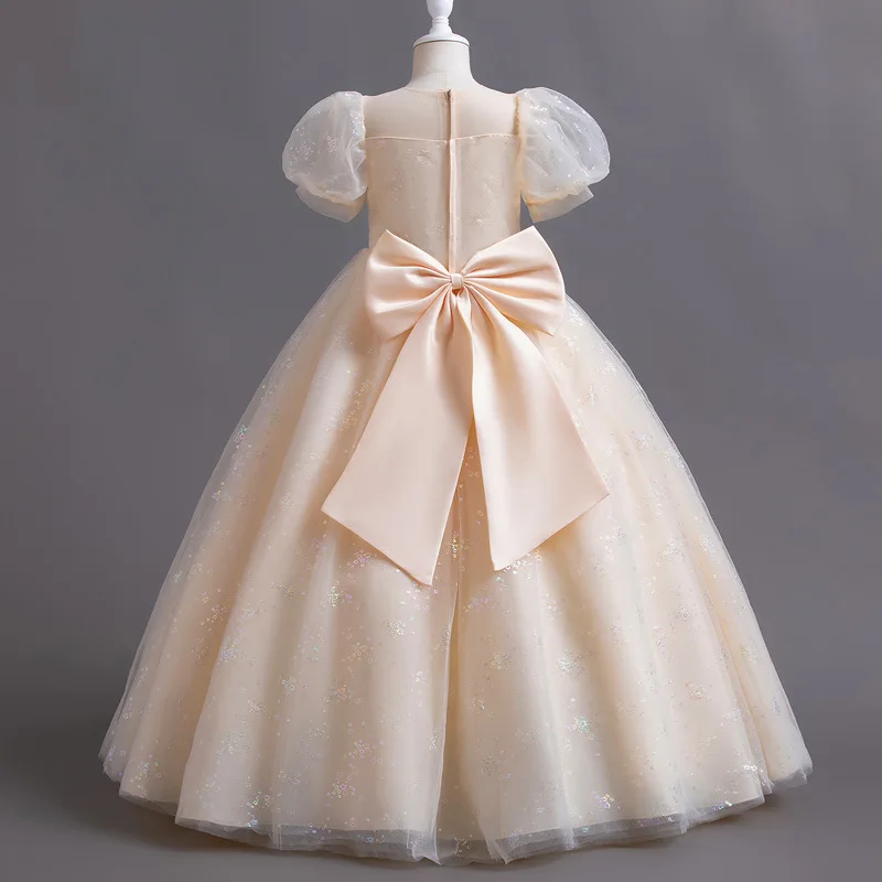 Vestido de tutú de alta gama para niñas, vestido de novia, vestido de princesa para niños, vestidos de espectáculo, novedad de 2024