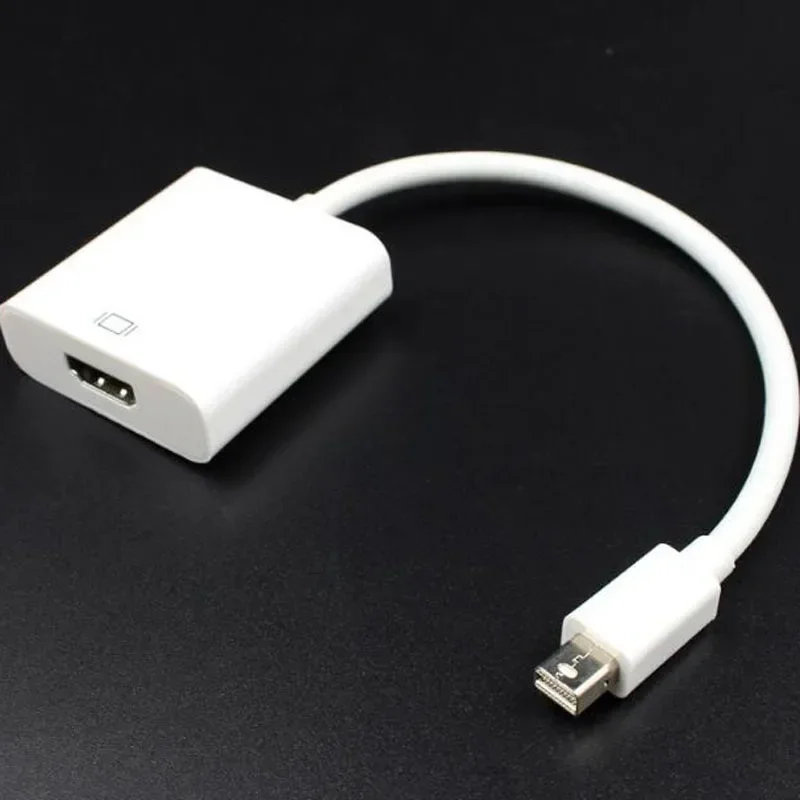 

Адаптер Mini DisplayPort к HDMI, белый кабель Full HD 1080P с позолоченным покрытием для MacBook Air Pro iMac Mac Thunderbolt Mini DP к HDMI