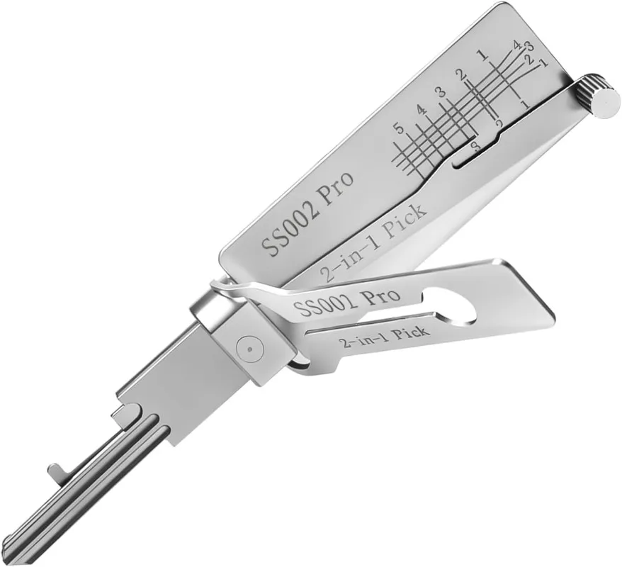 SS002 PRO Multifunction Key Tool, Car Key Reader, Lock Pick Decoder for Car, Silver