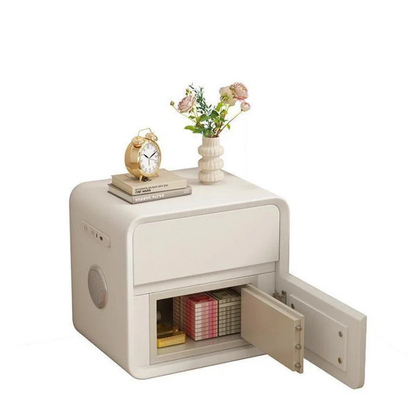

Bedside safe integrated solid wood smart home safe simple bedroom small bedside cabinet