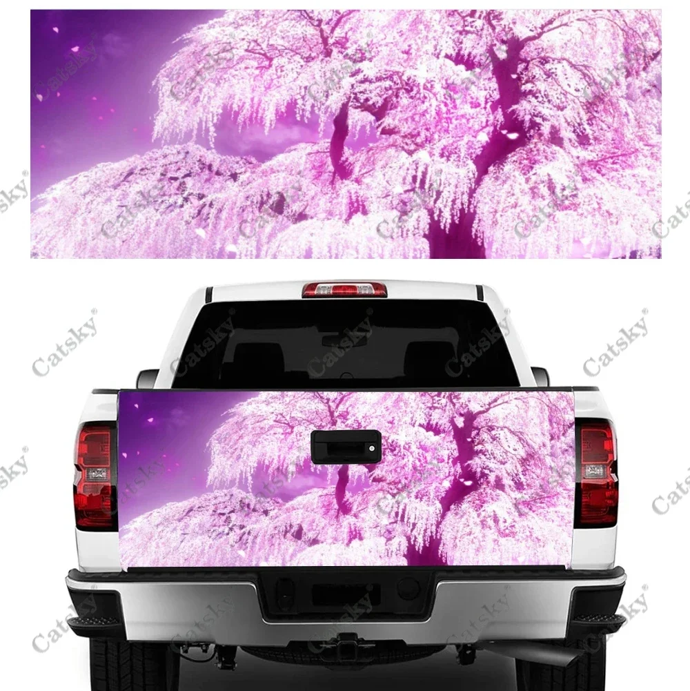 

Sakura cartoon car sticker rear car rear modification custom suitable for SUV car truck packaging sticker decal