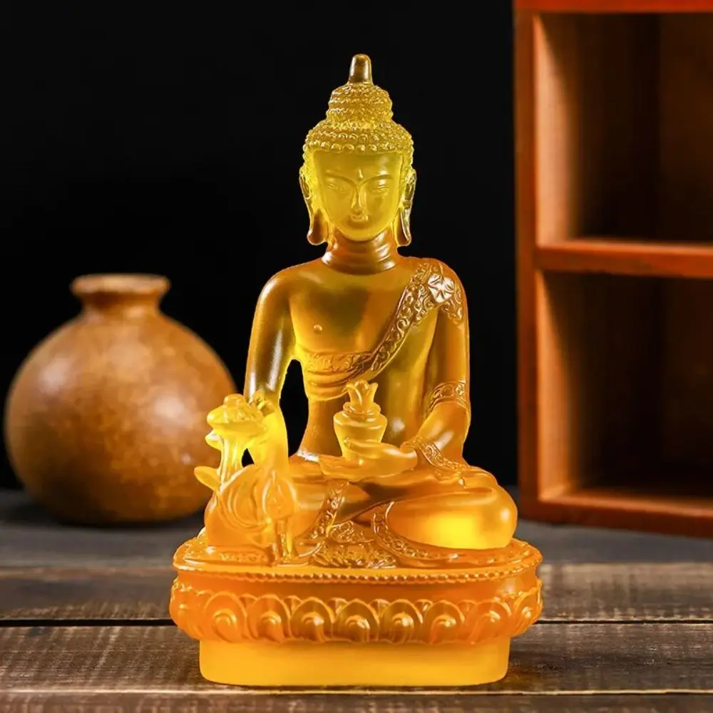 Thai-style Medicine Buddha Statue Zen Ornaments Resin Craft Resin Buddha Crafts Handmade Pharmacist Buddhist Sculpture Office