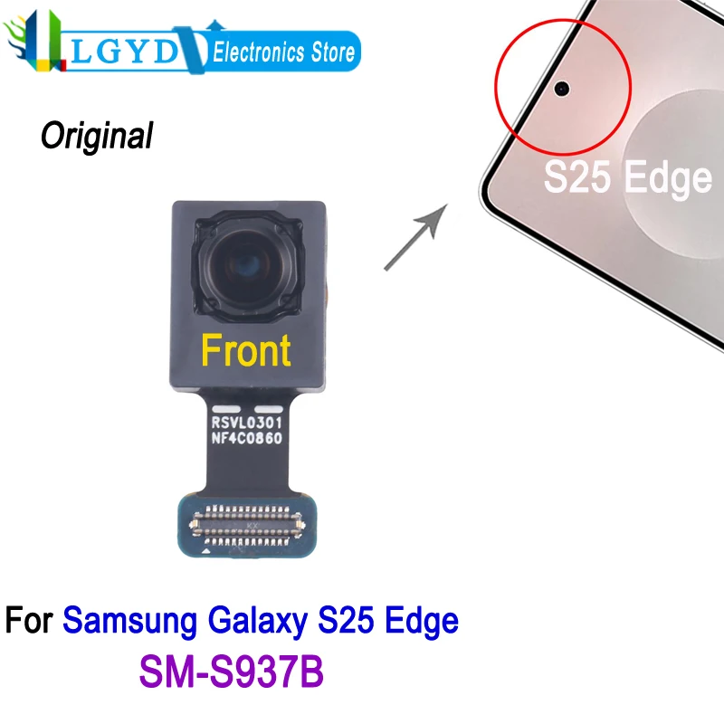 12MP Front Facing Camera For Samsung Galaxy S25 Edge 5G SM-S937B, Front Camera Module Repair Replacement Spare Part