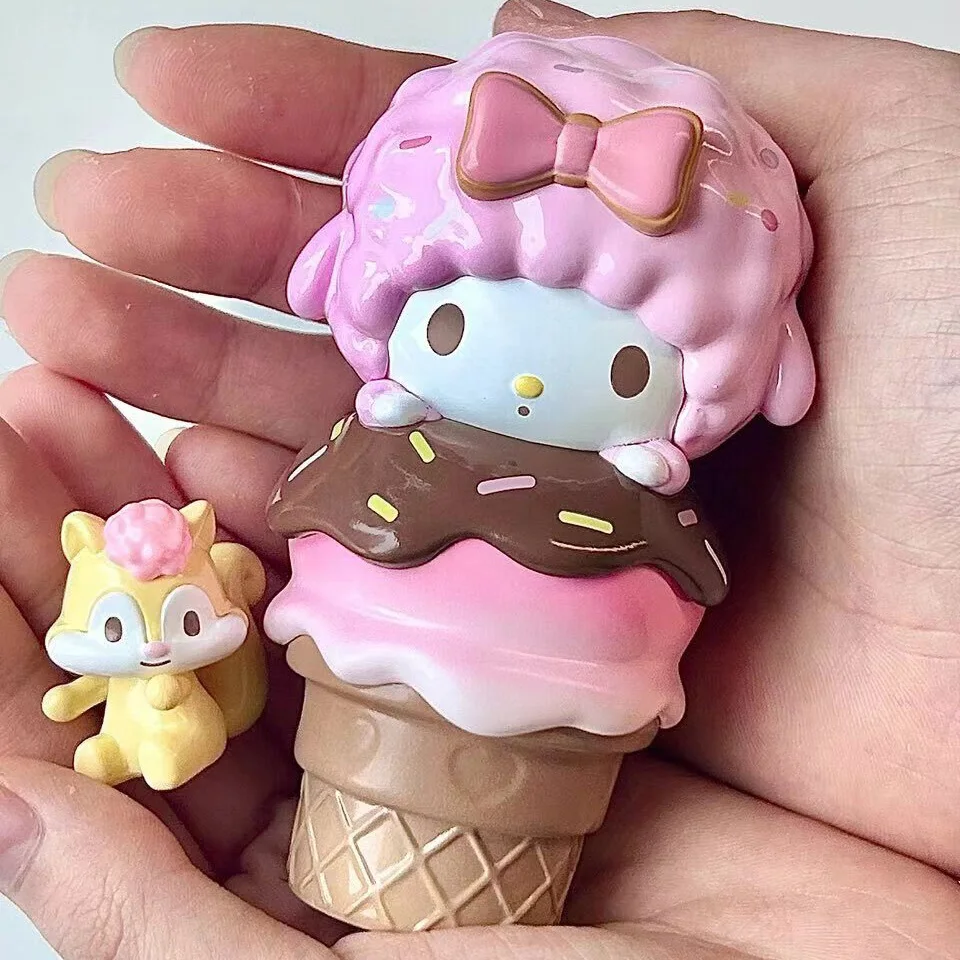 Miniso Sanrio глухая коробка Cinnamoroll моя мелодия почтовый помпон пурин Kuromi красочная еда Веселая серия таинственная фигурка игрушка подарок