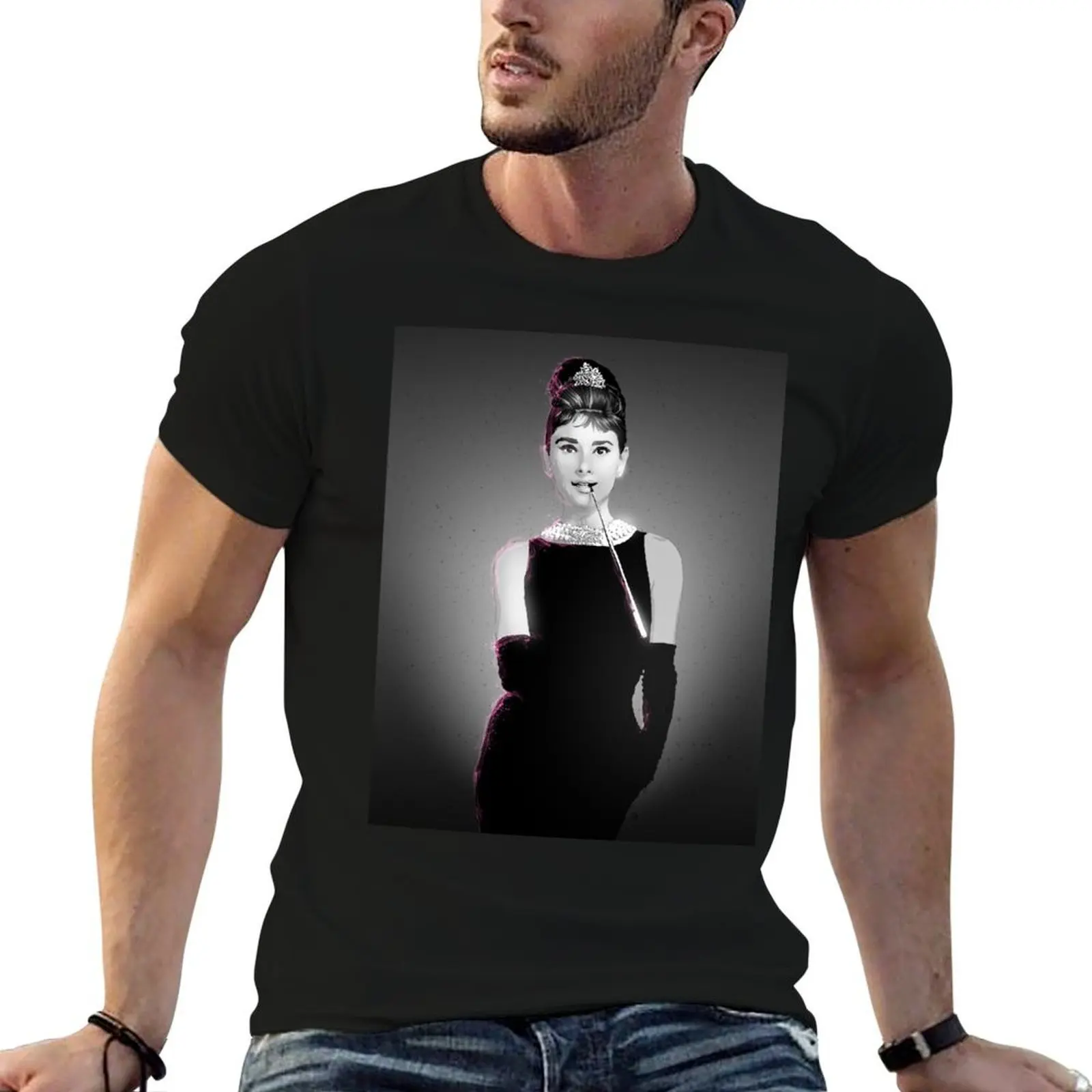 

Audrey Hepburn T-Shirt man t shirts graphic funny t shirts dark humor T-Shirt