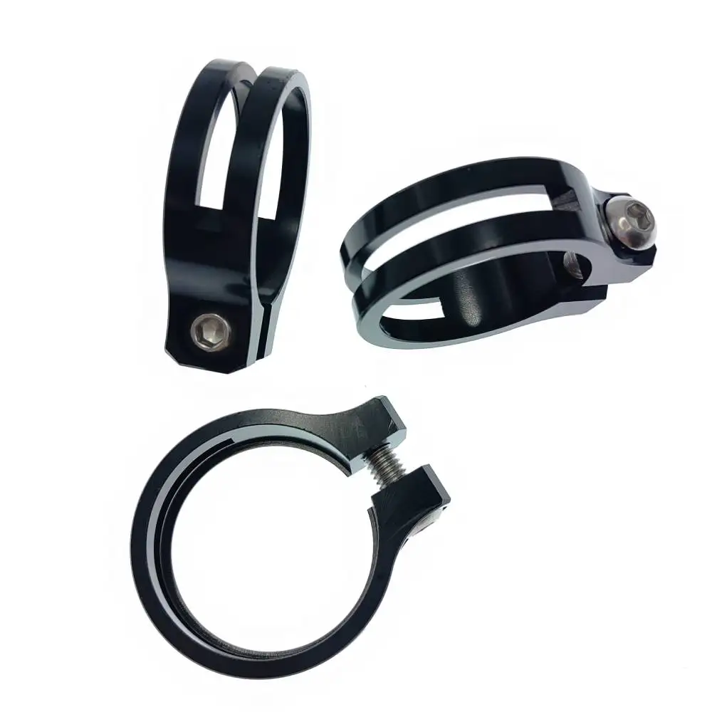 No logo new Aluminum Bike Seatpost Collar Clamp 37mm Big Size Bolt Fixed Type Seat Post Clamp MTB bicycle parts