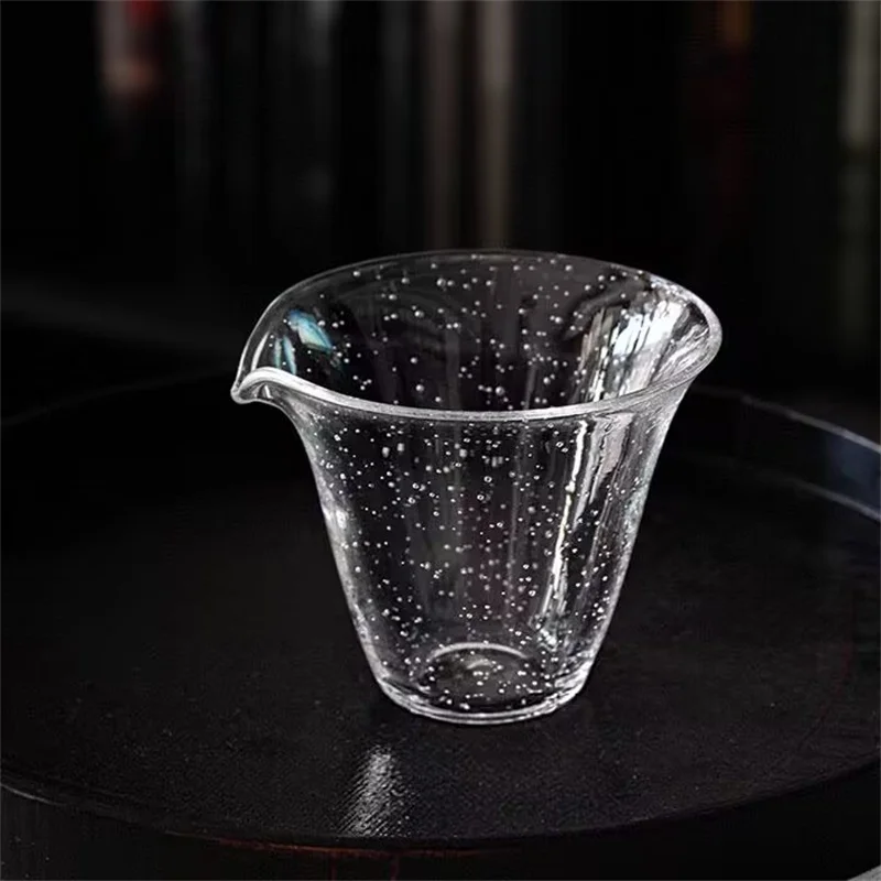 150ml Air Bubble Glass Fair Cup Tea Pitcher Chahai Justice Cup Tea Ceremony Tea Cup Kung Fu Tea Set Accessories