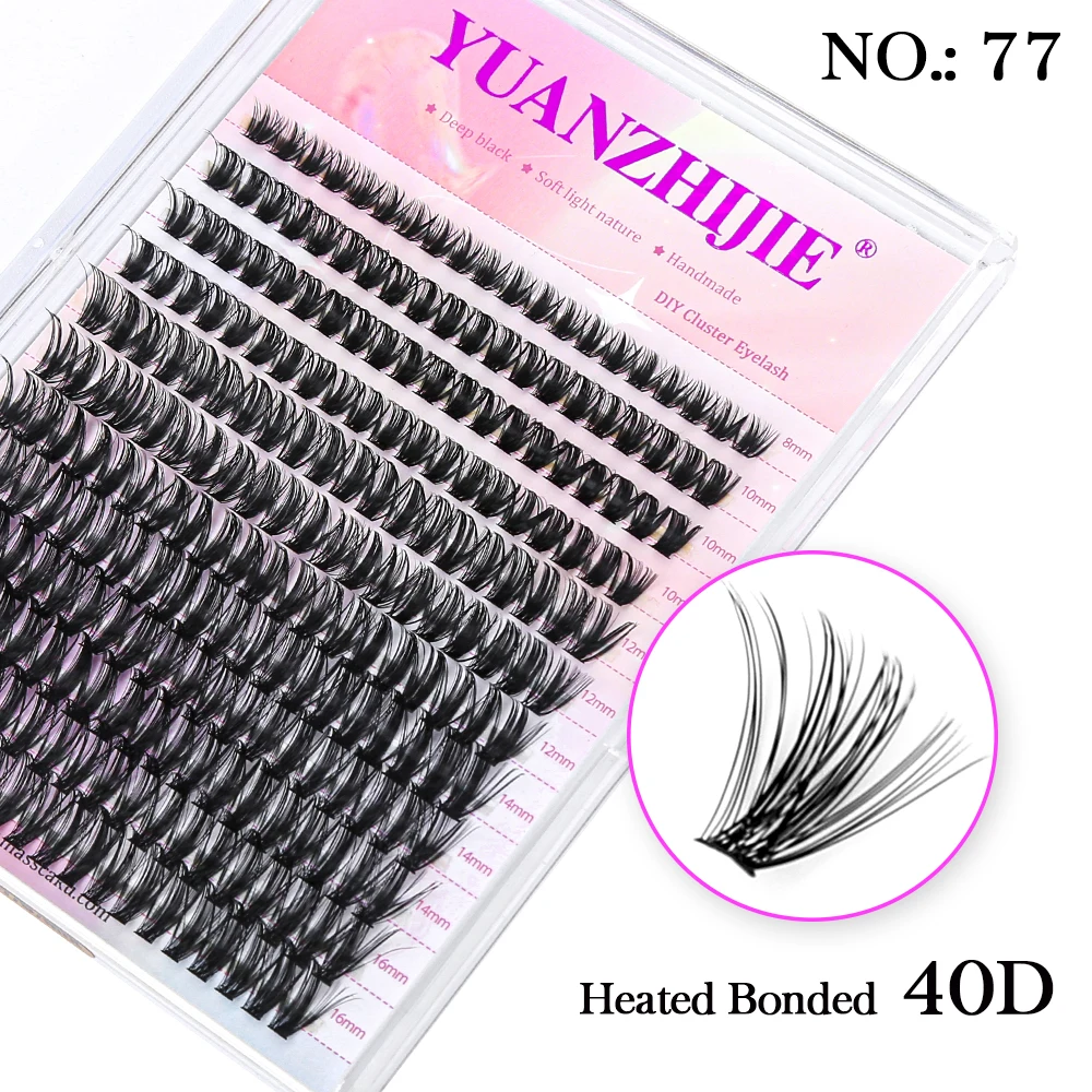 Mix Kleur 144, Russische Volume YUANZHIJIE Valse Wimpers Natuurlijke Zachte DIY Cluster Segment Wimpers Leuke Herten Regenboog Wimpers