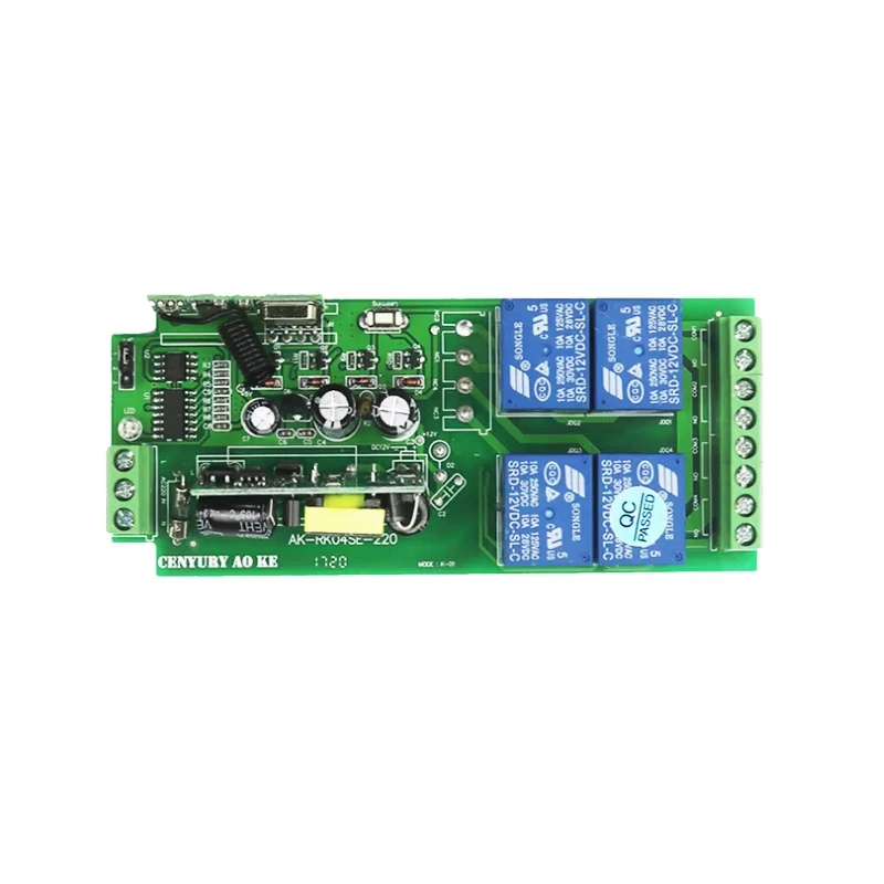 RF مفتاح تحكم عن بعد لاسلكي ، AC120V V ، مرحل 4 قنوات ، جهاز تحكم عن بعد