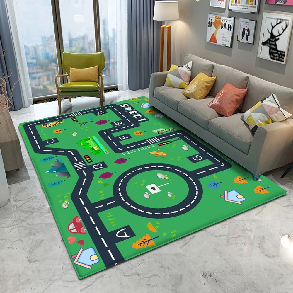 Cartoon Baby Play Mat Non-slip Children Carpets for Rooms Home Decor Bedroom Educational Activity Large Carpet Floor Mats