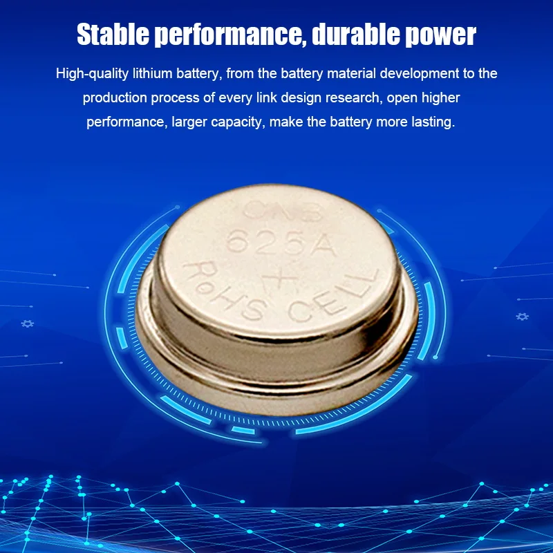 6ชิ้น/ล็อต1.5V 625A แบตเตอรี่อัลคาไลน์กระดุม220mAh LR9 V625U L1560 EPX13 MR09 E625G M20 RPX625 AG625สำหรับกล้อง