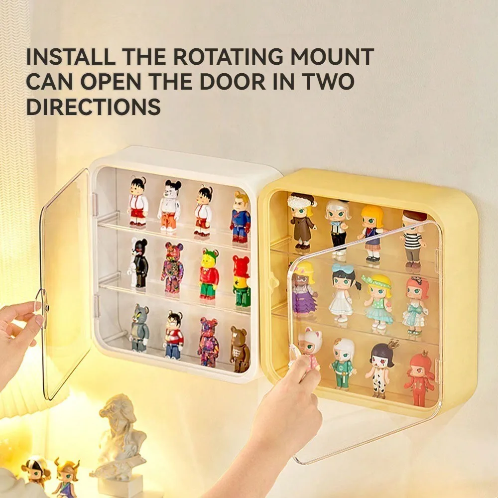 

Display Case For Figures With Light Adjustable Display Stand Clear Acrylic Display Box With Door Dust And Moisture Proof