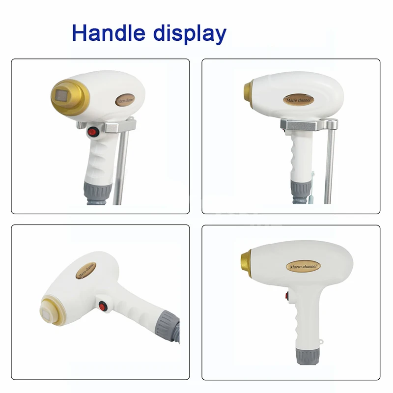 Machine d'épilation au laser à poignée à diode, canal Partenaires, beauté dépilatoire, poignée de pièce de rechange, 808