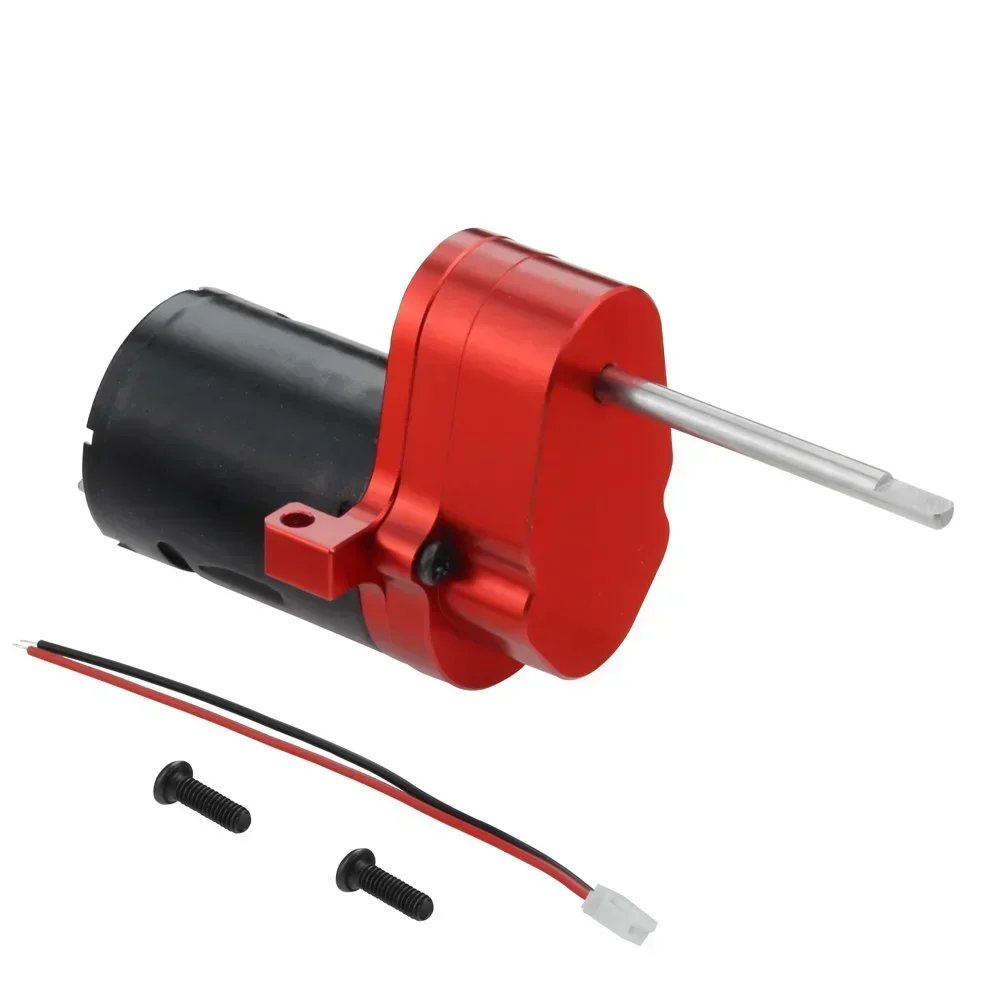 Engrenage de boîte de vitesses en métal WPL D12 avec moteur à brosse 370 pour pièces de mise à niveau de camion RC de véhicule tout-terrain WPL D12 1/10