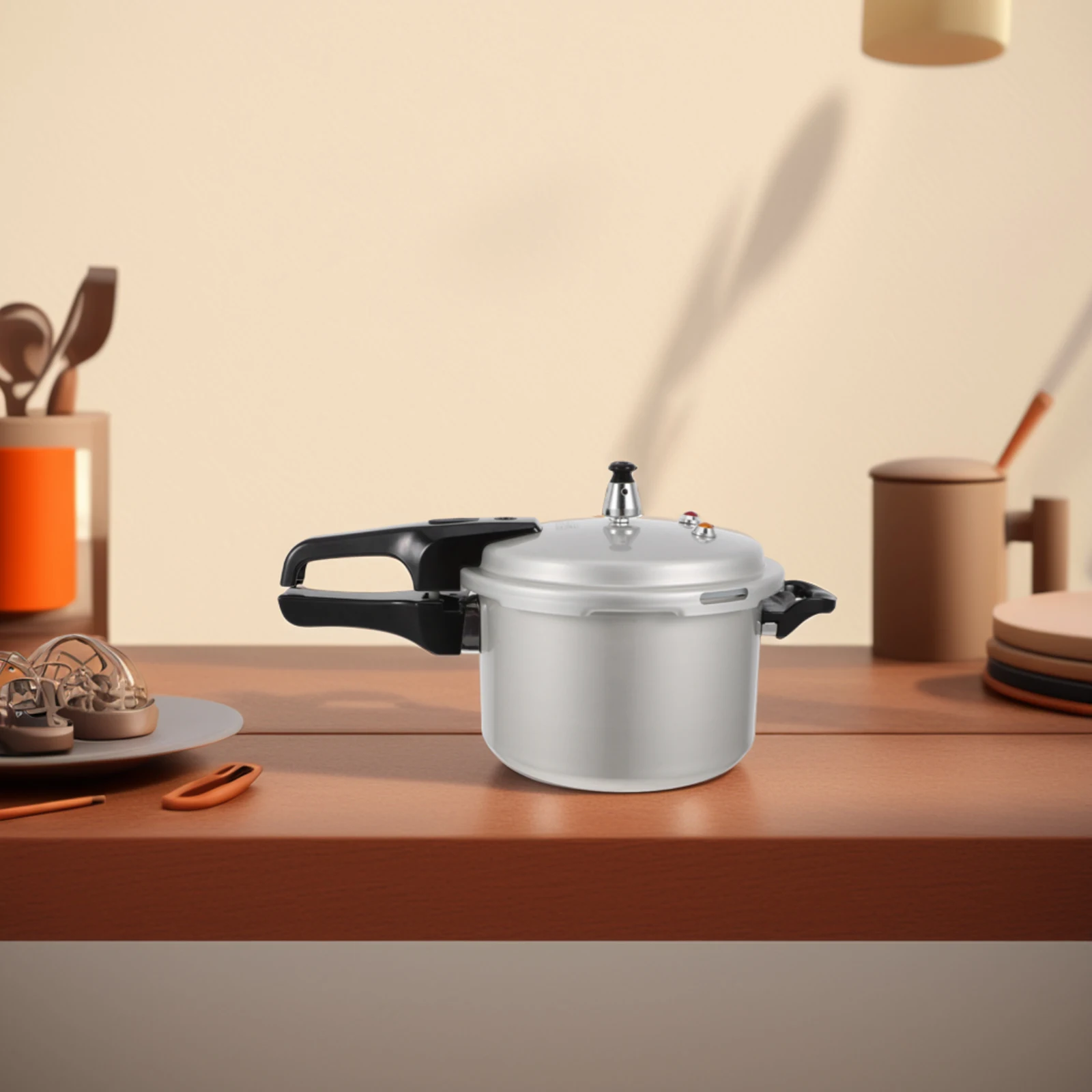 

Pressure Cooker 20CM Tall Pot Stove Top Gas Induction Cooking Utensils Aluminum Household Small Efficient