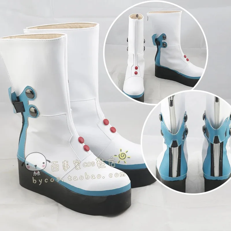 هاتسون ميكو 2017 ماجيك فيوتشر كوسبلاي أحذية النساء والرجال هاتسون ميكو كوس أنيمي أداء أحذية بيضاء #4