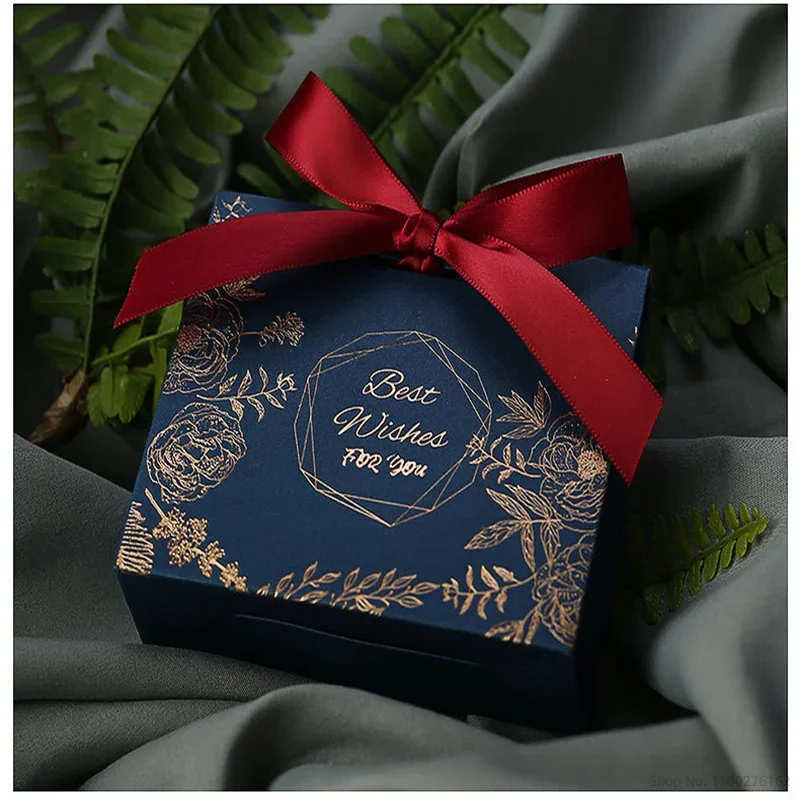 

European Creative Bronzing Packaging Gift Box Wedding Supplies Party Candy Box Baby Shower Paper Chocolate Box
