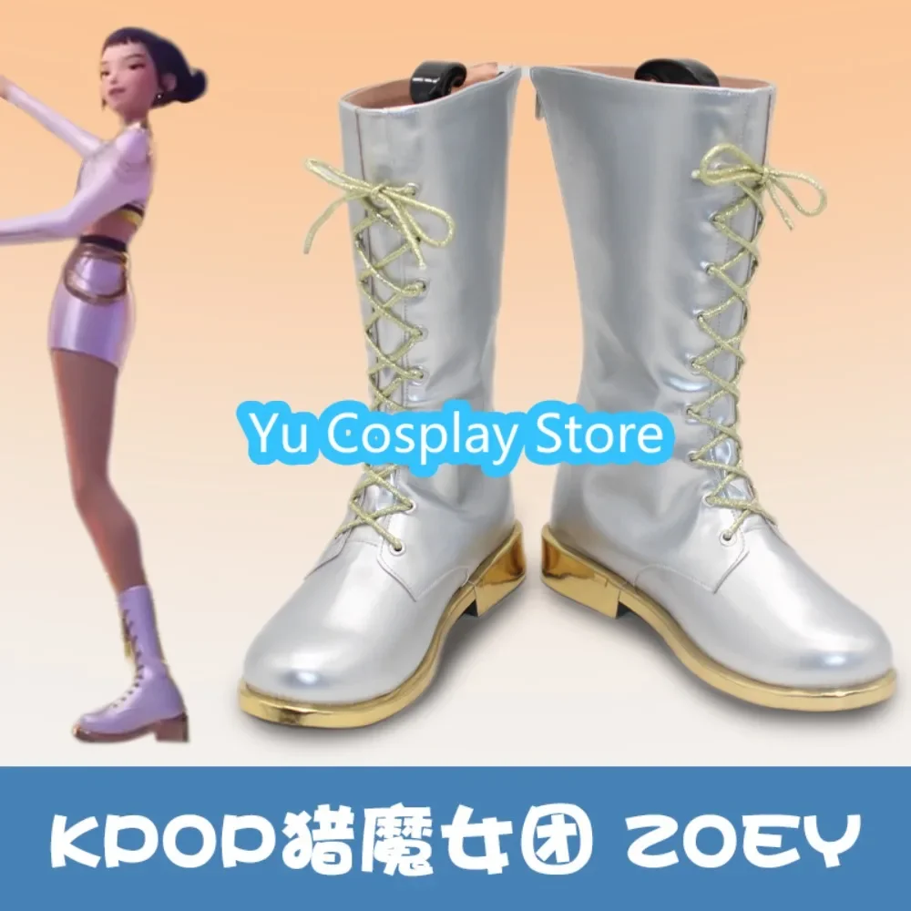 

Yu Косплей Магазин Охотники Зои Обувь для косплея Аниме Игра Обувь для ролевых игр Сапоги Хэллоуин Вечеринка