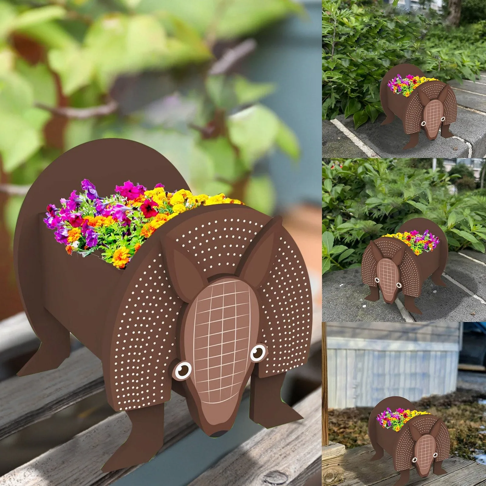 

Armadillo Animal Flower Pot Cute Animal Flower Pot Flower Pot Dog Flower Pot Storage Container Dog Flower Pot Tall Floor Vase