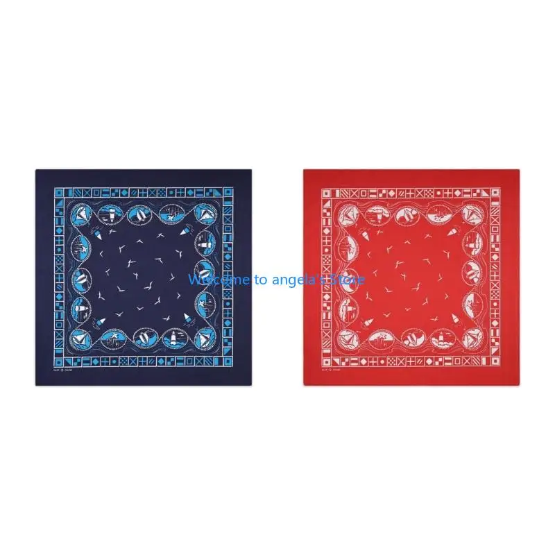 X4YC وشاح قطني مرن مطبوع بتصميم الهيب هوب لحفلات التنزه سيرًا على الأقدام والملابس اليومية