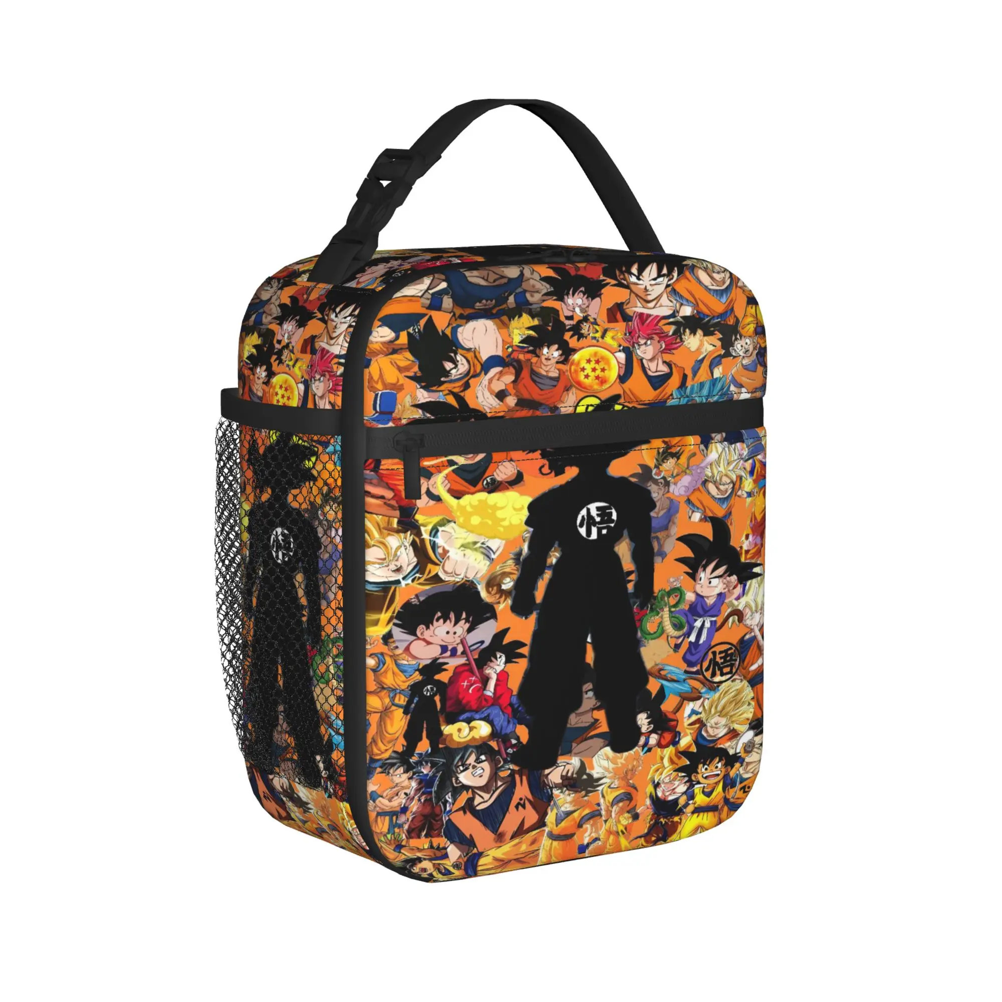 Dragons Ball Anime Song Goku Lunch Bag Casual Travel Lunch Box Designer Portable Insulated Thermal Lunch Bags Back To School