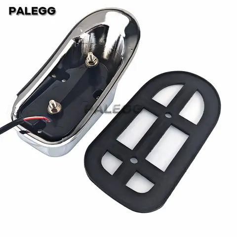 Motorcykel Tombstone LED Bakljus Universal För Harley Yamaha Suzuki Honda Kawasaki BMW Cafe Racer Bobber Anpassad Röd Bromslampa 8 best sales Harley Bobber - №8