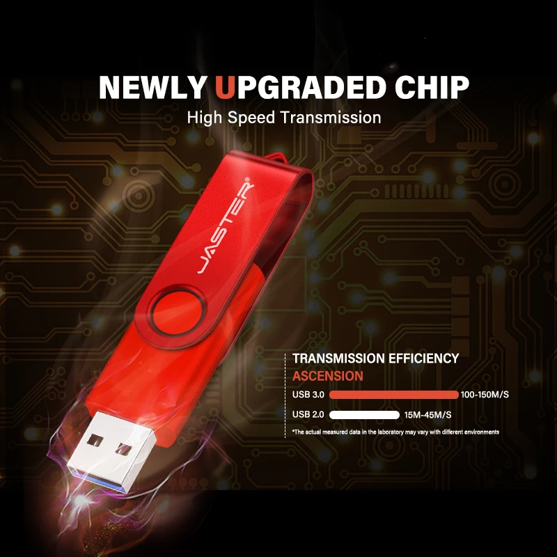 Speed High-capacity USB 3.0 Flash Drive 128GB Pen Drive 64GB Custom Logo Rotatable Memory Stick 32GB 16GB Business U Disk Gift