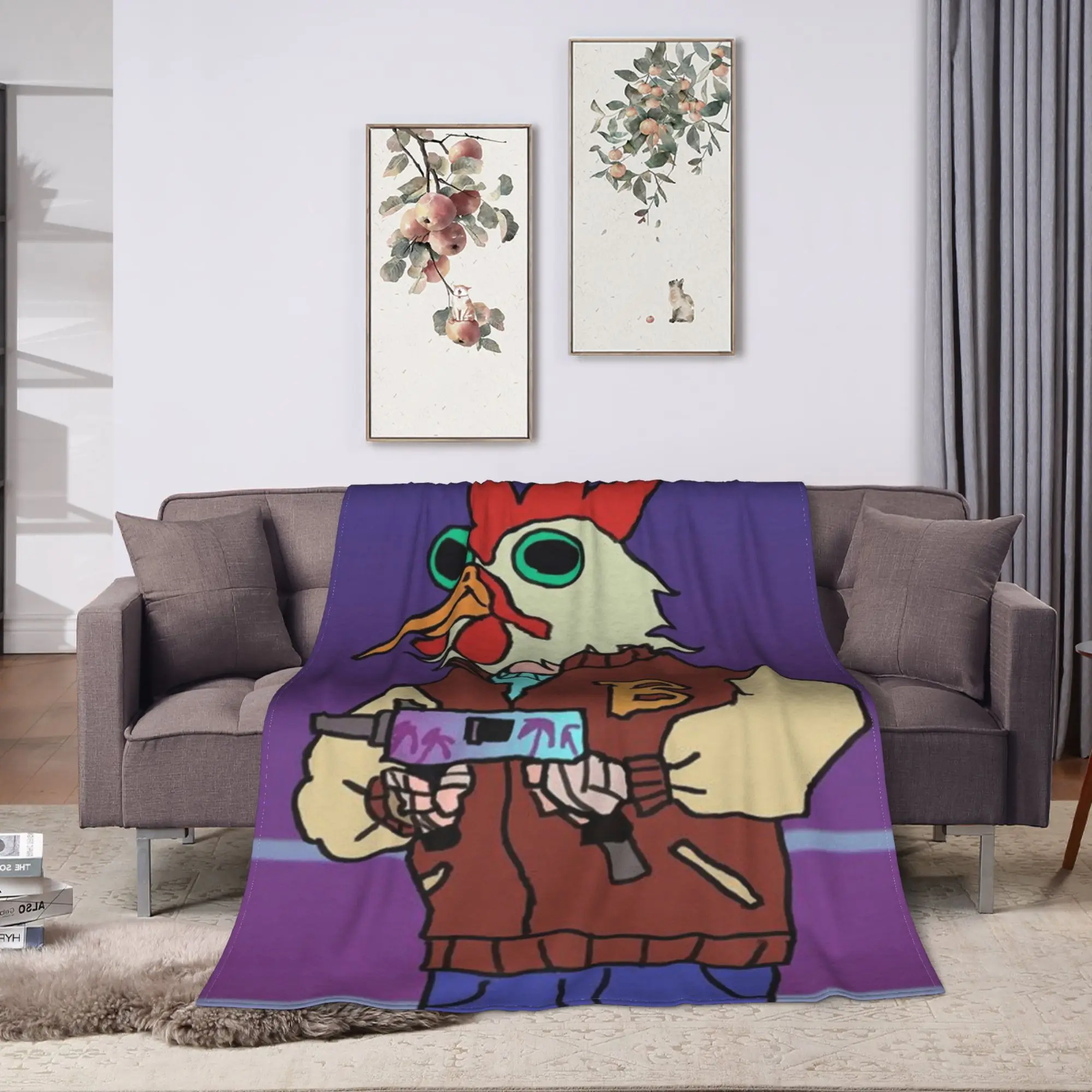 لينة الدافئة بطانية الفتيات الفتيان التخييم الخط الساخن ميامي الفراش يلقي لعبة الفانيلا المفرش لغرفة المعيشة مضحك غطاء سرير أريكة #2