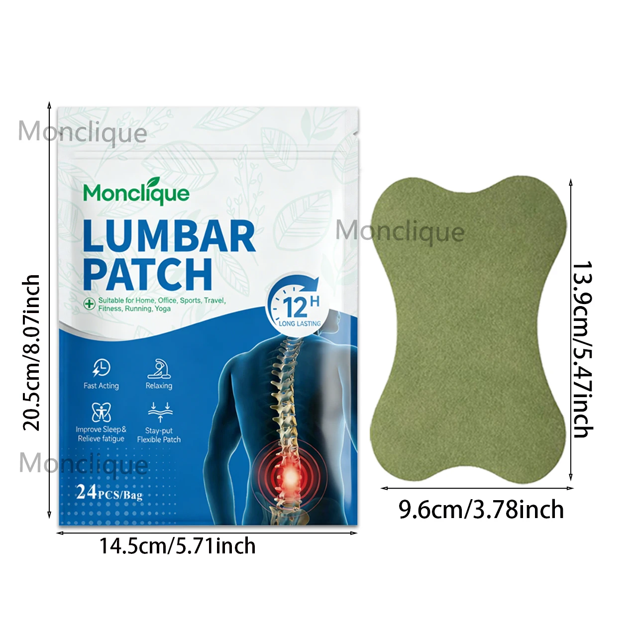 12/72 قطعة لاصقة تدليك للظهر، - مراجعة Anti Fatigue Mat وسعره