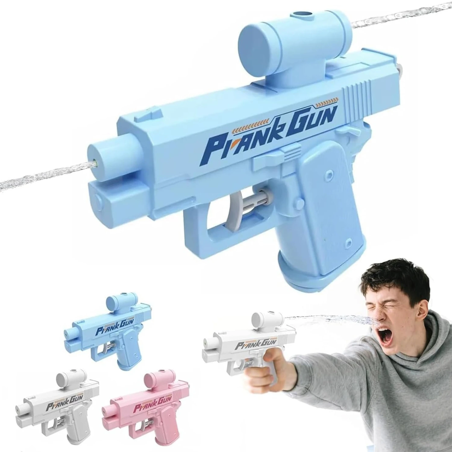Prank Two-Way Water Gun,Reverse Pranks Surprise Waters Gun,Hilarious Novelty Toy for Parties Summer Fun,Swimming Pool Beach Sand