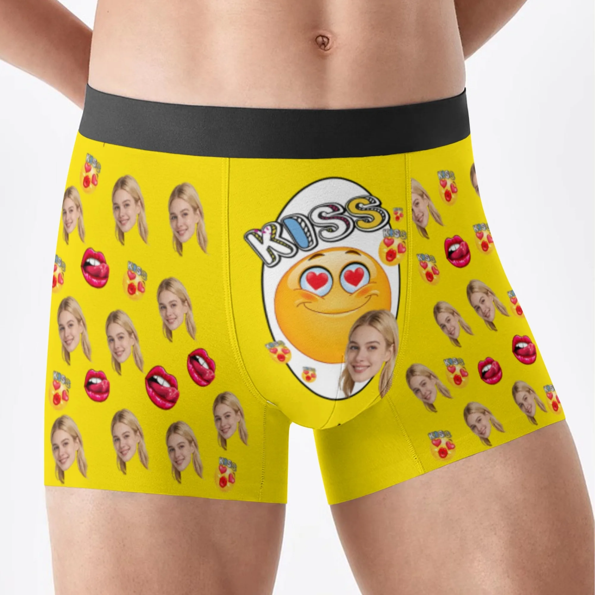 Personalized facial photo customization flat underwear customization men's Valentine's Day gift for husband gift for father