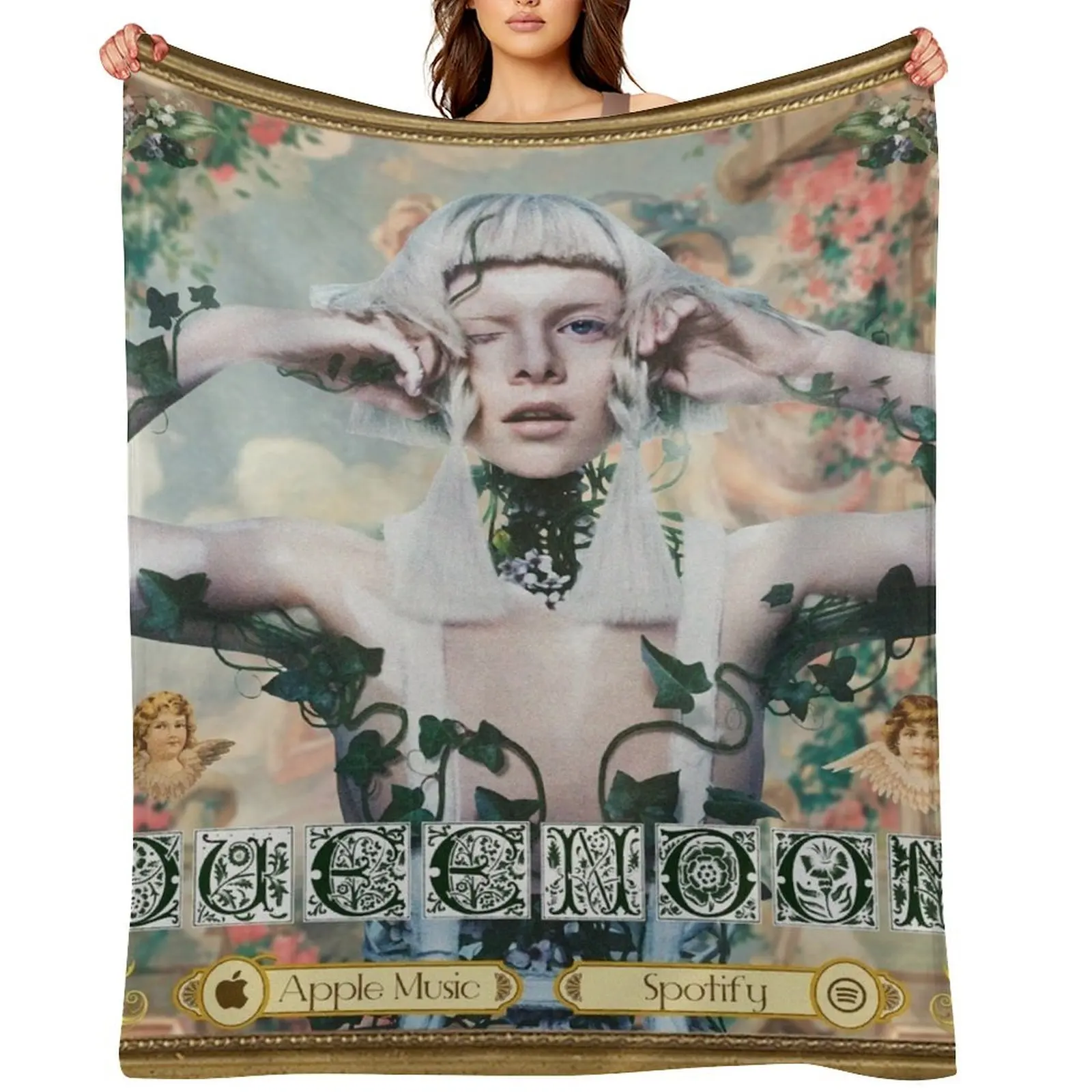Aurora Aksnes Album Cover Throw Blanket christmas gifts Bed linens Plaid on the sofa Thermals For Travel Blankets