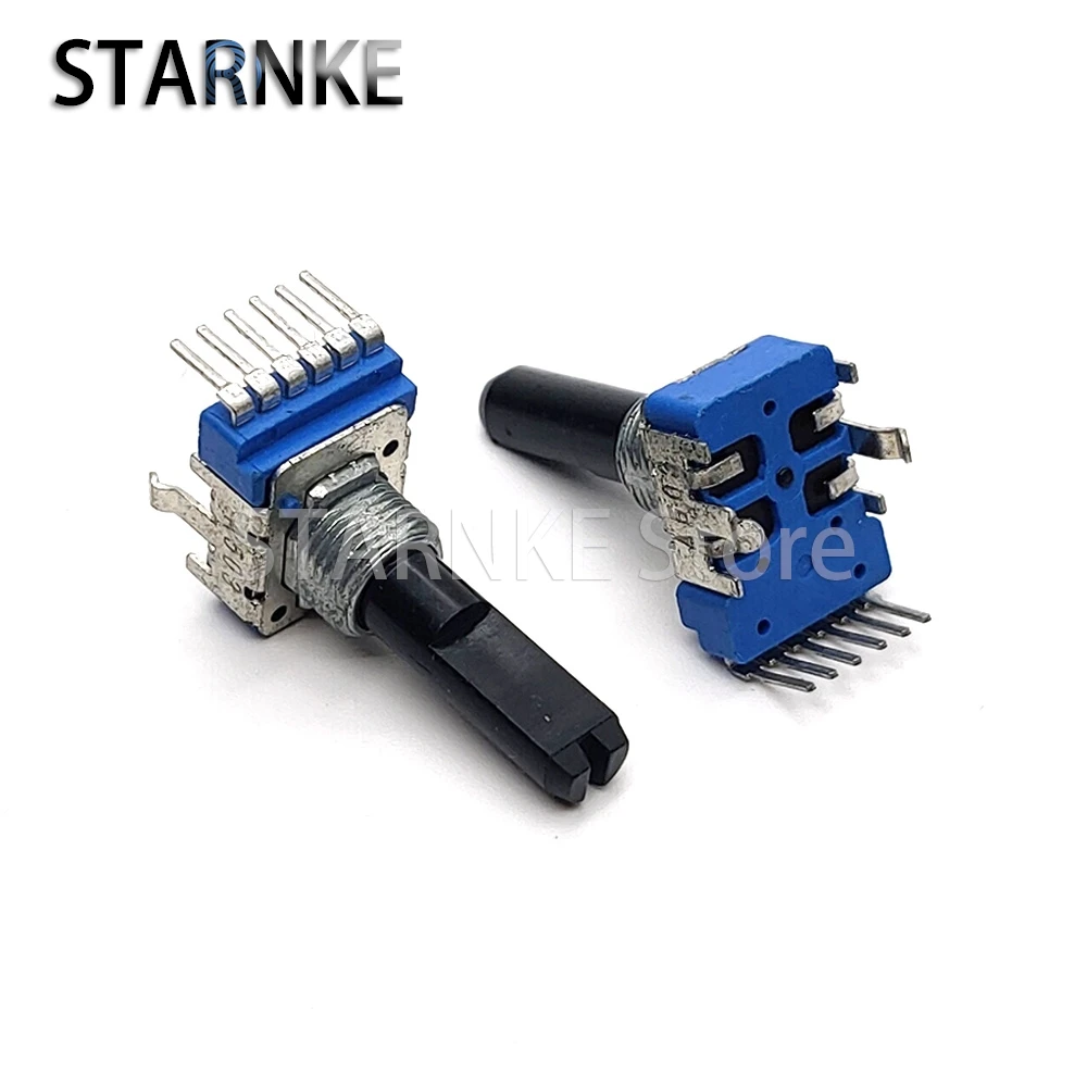 2PCS High Quality RK12 Type Dual A50K A503 Amplifier Audio Mixer Electronic Organ Volume Potentiometer 6-Pin D Shaft 22.5mm